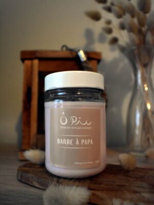 DSC_0380 barbe a papa Bougie senteur Barbe à Papa de la marque Ôpic