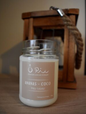 DSC_0416 pina colada Bougie senteur Piña Colada (Ananas-Coco) de la marque Ôpic