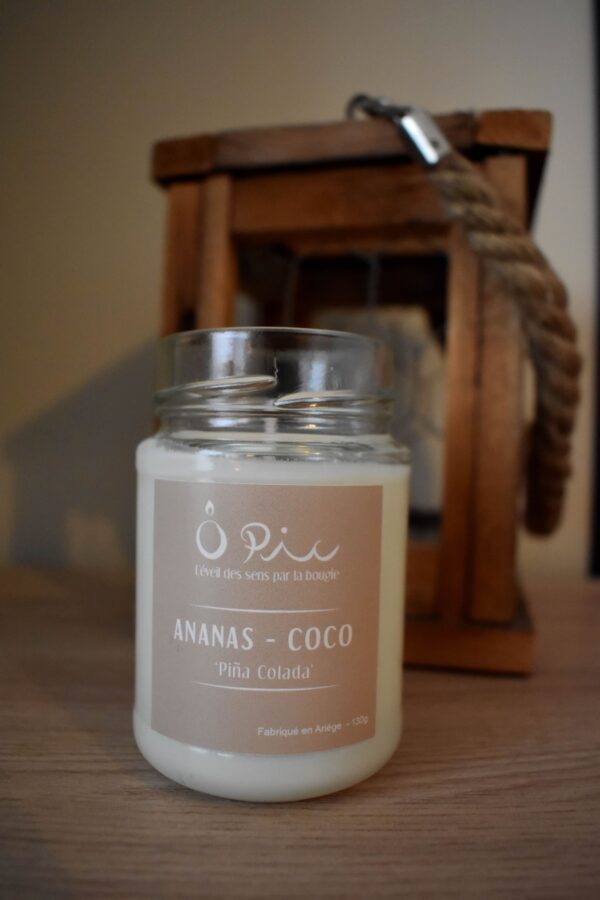 Bougie senteur Piña Colada (Ananas-Coco) de la marque Ôpic
