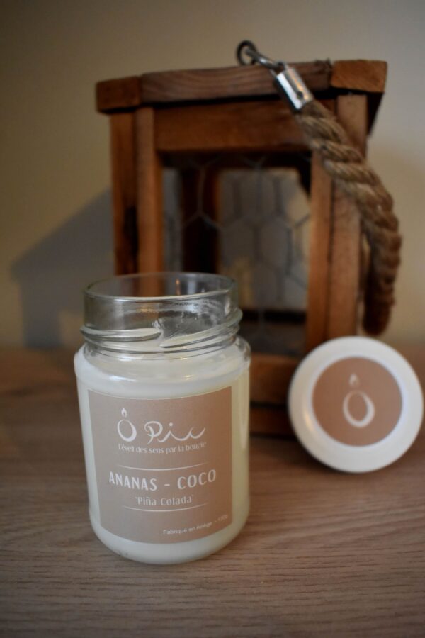 Bougie senteur Piña Colada (Ananas-Coco) de la marque Ôpic