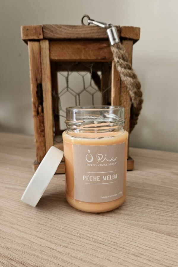 bougie-peche-melba2 bougie pêche melba de la marque Ôpic Bougies