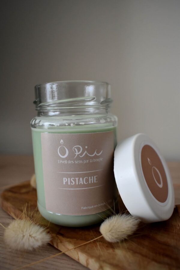 Bougie verte senteur Pistache de la marque Ôpic