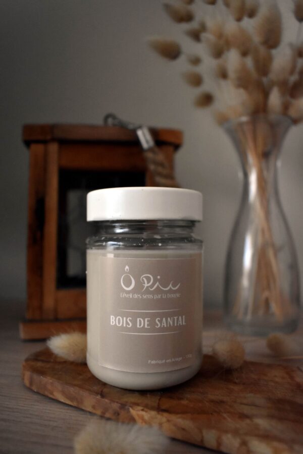 DSC_0344 bois de santal Bougie senteur Bougie Bois de Santal de la marque Ôpic Bougies