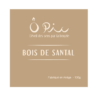 Opic_Senteurs_Bois de Santal étiquette bougie Opic_Senteurs_Bois de Santal