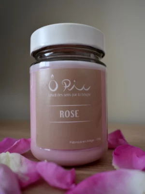Bougie senteur Rose de la marque Ôpic