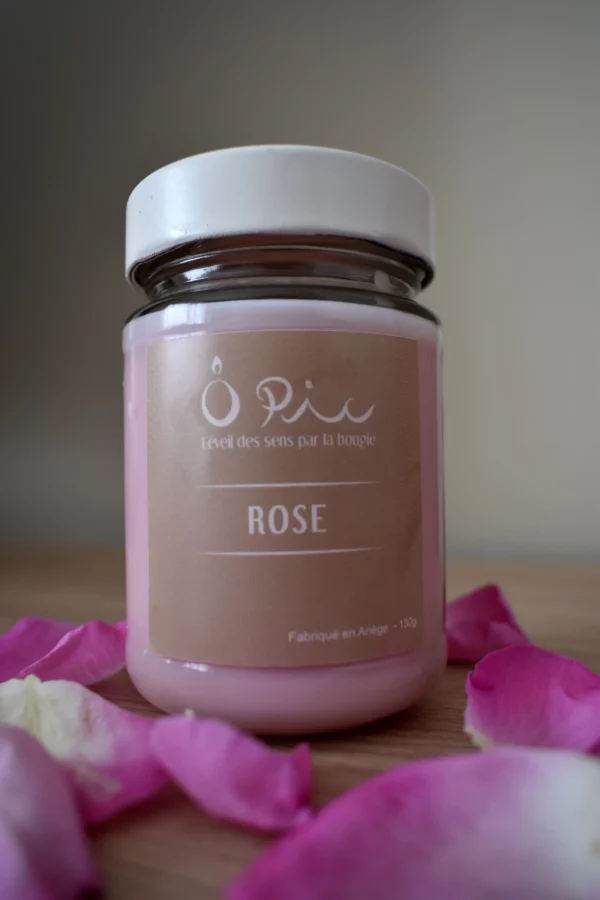 Bougie Rose Bougie senteur Rose de la marque Ôpic
