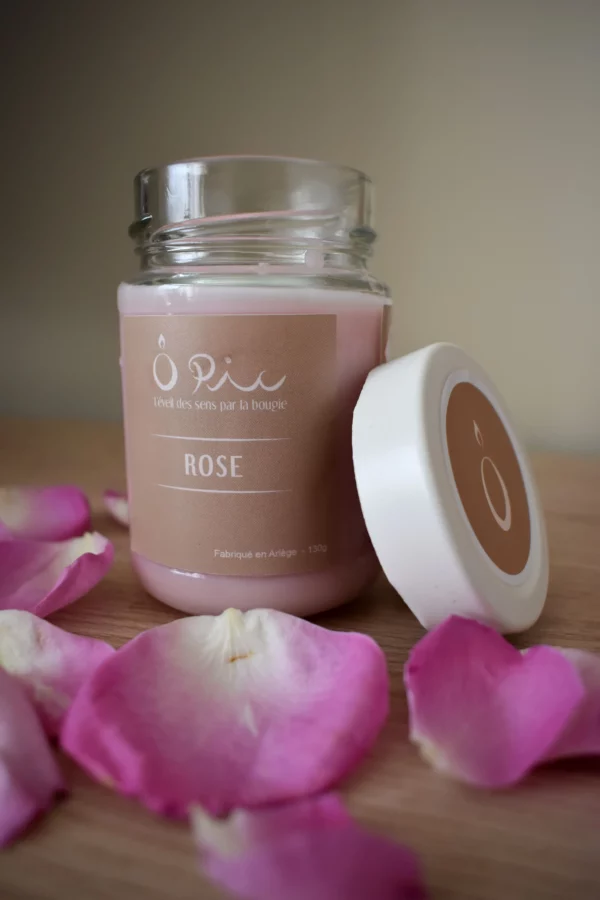 bougie Rose Bougie senteur Rose de la marque Ôpic