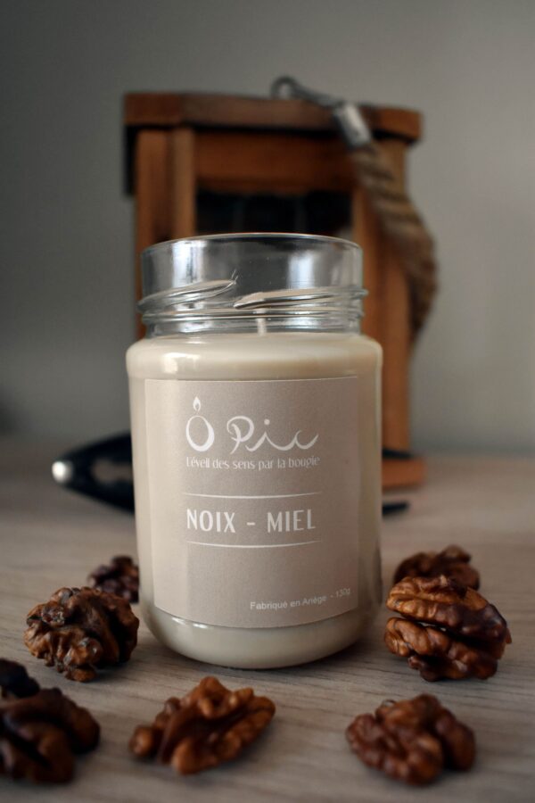 DSC_0296 noix-miel Bougie senteur Noix-Miel de la marque Ôpic Bougies