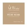 Opic_Senteurs_pêche melba étiquette bougie Pêche Melba Ôpic